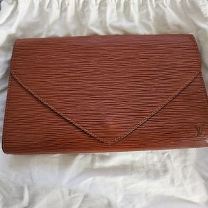 Louis Vuitton Brown Epi Clutch